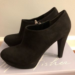 Marc Fisher Black Suede Booties